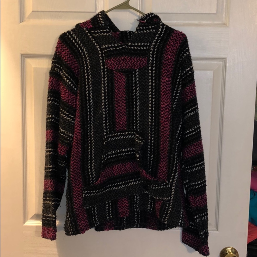 Pink, Black, White & Gray pullover